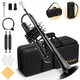 Trumpet Bb Student Instrument Hard Case 7C Mouthpiece Black CAHAYA Trompeta