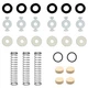 Cheerock Trumpet Repair Kit - Including Valve Guides, Felt Washers, white 