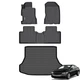 GINOWY-Floor Mats & Cargo Liner for Honda Civic Sedan 2006-2011, TPE All Weat...