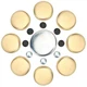 Freeze Plug Kit Brass Freeze Frost Plug Parts MPE-100BR with Small Block 283c...