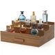 Solid Walnut Cologne Organizer for Men, 3 Tier Cologne Stand, Wooden Cologne ...