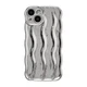 iPhone 14 Silver Case Silicone Dirt Drop Scratch Resistant Wireless Charging