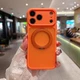For iPhone 17 Pro Max 16 15 14 13 Shockproof Matte PC Case Stand Mag Safe Cover