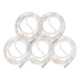 JWYN 5pk 7Ft Adult Oxygen Nasal Cannula, Salter Style, Trumpet 7Ft, Clear