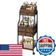 Swtymiki Rolling Makeup Organizer Cart - Floor Skincare Storage Non-Woven
