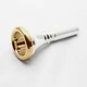 Genuine Marcinkiewicz 24K Gold Rim & Cup Trombone Mouthpiece, 9B Large Shank
