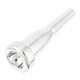 Bach K351 Mega Tone Trumpet Mouthpiece - 5C, Silver Plated