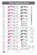QMG Flute Fingering Chart with Color-Coded Notes, Learn 17"L x 11"W, black 