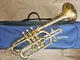 Getzen 300 Series brass cornet. USA. With case/mouthpiece/lyre. Good condition.