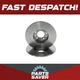 2x Brake Discs Pair Vented fits MERCEDES C180 S204, W204 2.2D Front 10 to 14 Set