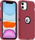 AICase for iPhone 11 Case,Heavy Duty Drop Protection Full Body Red/Black 