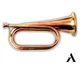 AnNafi&reg; Solid Copper  Brass Bugle| US Military Cavalry Horn | Musical Instrum...