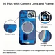 Back Glass replacement for iPhone 14,15,16,17 series with Metal or Magnet or NFC