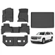 GINOWY-Floor Mats & Cargo Liner for Chevy Suburban/GMC Yukon XL 2015-2020 (2n...