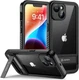 Lanhiem for iPhone 14 Case with Kickstand, IP68 14, Black 