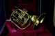 King 1122 Marching French Horn in Bb - Damaged Lacquer, Used, Hard Case Included