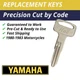 Yamaha Motorcycle Keys Replacement Key Cut to Code C34344-C44331 All Metal