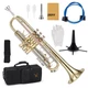 ZEFF Bb Standard Trumpet for Beginners,Trumpet for Student with Hard Case,7C Mou