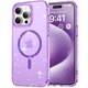 For iPhone 17 Pro Max 16 15 Magnetic Clear Bling Sparkly Luxury Shockproof Case 