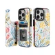 HAOPINSH for iPhone 15 Pro Wallet Case with Card Holder, Floral Flower Patter...