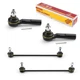 Outer Tie Rod End & Front Sway Bar Link Kit for 2007-2008 Honda Fit ES800470