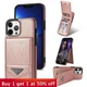 For iPhone 16 Pro Max 15 14 13 12 11 XR XS Phone Case Leather Wallet Card Holder