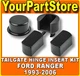 Tailgate Tail Gate Hinge Insert Pivot Bushings Kit Set for 1993-2006 Ford Ranger