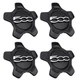 omoZone Wheel Center Cap Cover Black 4pcs Compatible with 4 Pcs 