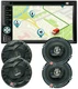 4x Blaupunkt GTS655M 6.5" Speakers + 200W 6.2" Mirror Link GPS For Android & IOS