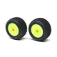 NEW Losi LOS41009 Step Pin Mounted Rear Tires Yellow 2 Mini-T 2.0