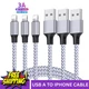 3A Fast Charging USB Cable For iPhone 14 13 12 11 Pro Max X XR 8 7 Phone Charger
