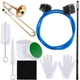 7 Pieces Trombone Care Cleaning Kit Maintenance Silver with Black Accents 