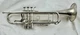 King Silver Flair Bb Trumpet 2055T Silver 1st Valve Thumb Trigger