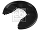 Rear axle right Febi Bilstein 174633 splash plate, brake disc for Audi