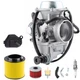 TRX350 Carburetor Carb for Honda 16100-HN5-M41 Rancher 350 TRX350FE TRX350FM ...