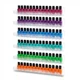 Umirokin Acrylic Nail Polish Rack Wall Mounted 6 Tiers Mount Rack, Clear 