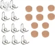 Jiayouy 20Pcs Trumpet Repair Kit Trumpet Valve Cork Pad with Water Key Spit Spri