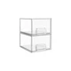 Vtopmart 2 Pack Small Clear Stackable Storage Drawers,Acrylic Bathroom Makeup...