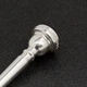 Bach 5C Silver Trumpet Mouthpiece with Custom Engraved Crusaders Cross NEW