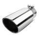 Vurkcy 4 inch Inlet Exhaust Tip, 5" Outlet 12" Overall Length Stainless... 