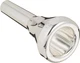 King euphonium/trombone mouthpiece (thick tube) [K-EU] silver plated marching br