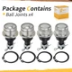 51355-HP5-601 For Honda Rancher TRX 350 400 420 Upper and Lower Ball Joints x4