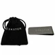 Ekster Stainless Steel Cash Clip Black Money Clip + Dust Pouch NEW