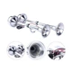 Amarine Made 12v Marine Boat Horn 125db Stainless Steel Dual Trumpet Horn for...