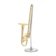 Broadway Gift Gold Trombone Music Instrument Miniature Replica with Case - Si...