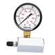 SENCTRL Gas Pressure Test Gauge, 2" Dial Size, 0-100 Psi Chrome plated steel