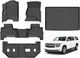 Ginowy-Floor Mats & Cargo Liner for Chevy Suburban/Gmc Yukon XL 2015-2020 (2Nd R