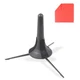 Purrff Portable Trumpet Stand - Leg Folding Instrument Rest with Soft Black 
