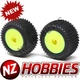 LOSI LOS41009 Step Pin Tires, Rear, Mounted,Yellow: Mini-T 2.0