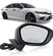 Right Passenger Side Mirror for 2022-2025 Honda Civic Power-Black